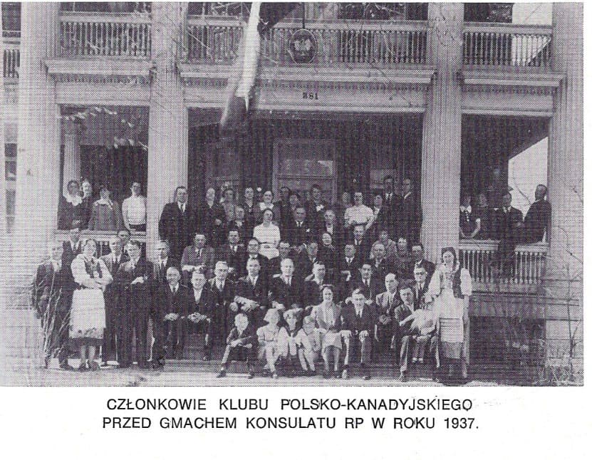 Members of the Canadian Polish Club in 1937