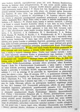 Club contributions to postwar parish